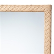 bali & pari Lanica Japandi Sun Bleached Rattan Wall Mirror