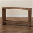 bali & pari Liza Bohemian Natural Seagrass Console Table