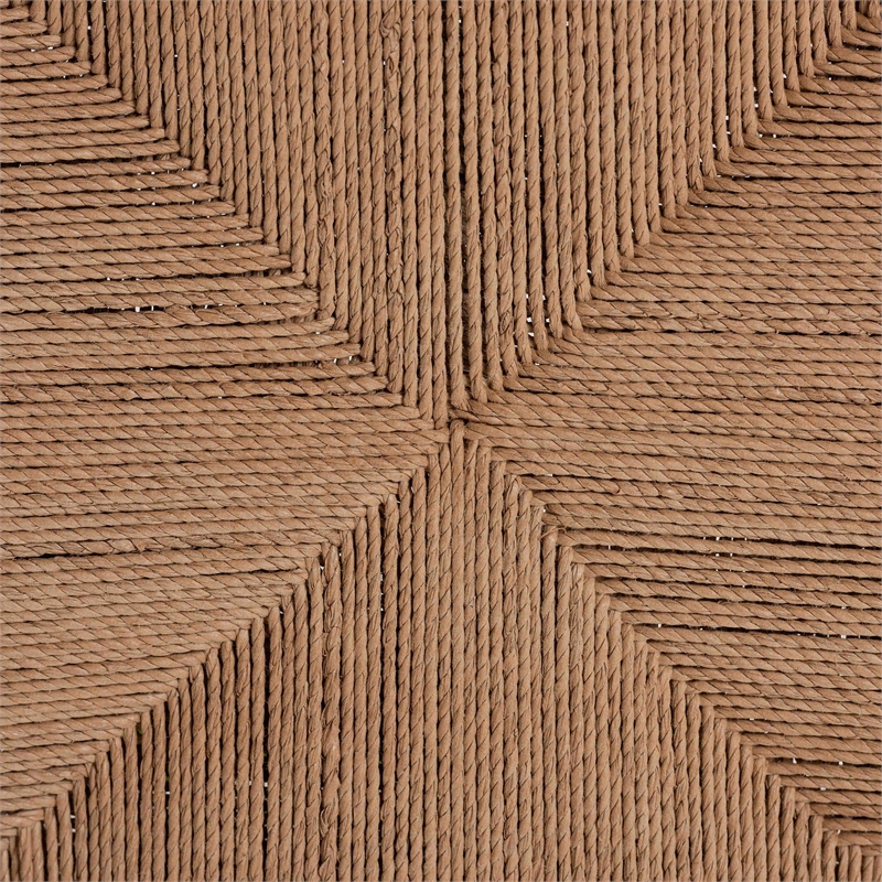 bali & pari Talli Paper Loom and White Mahogany Wood 2-Piece Bar Stool Set