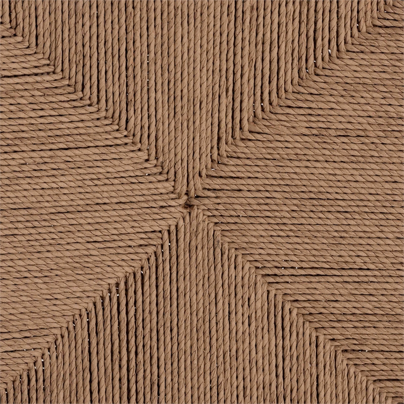 bali & pari Talli Bohemian Paper Loom and White Mahogany Wood Dining Chair