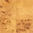 bali & pari Ghina Natural Light Mappa Burl Wood 2-Drawer Console Table