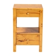 bali & pari Azmi Natural Light Mappa Burl Wood 2-Drawer Nightstand