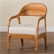 bali & pari Marisa Bohemian Light Honey Rattan Arm Chair
