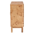 bali & pari Latika Natural Mappa Burl Wood Storage Cabinet