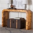 bali & pari Revelle Natural Light Mappa Burl Wood Console Table