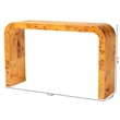 bali & pari Revelle Natural Light Mappa Burl Wood Console Table