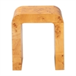 bali & pari Revelle Natural Light Mappa Burl Wood End Table