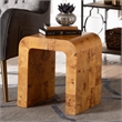 bali & pari Revelle Natural Light Mappa Burl Wood End Table