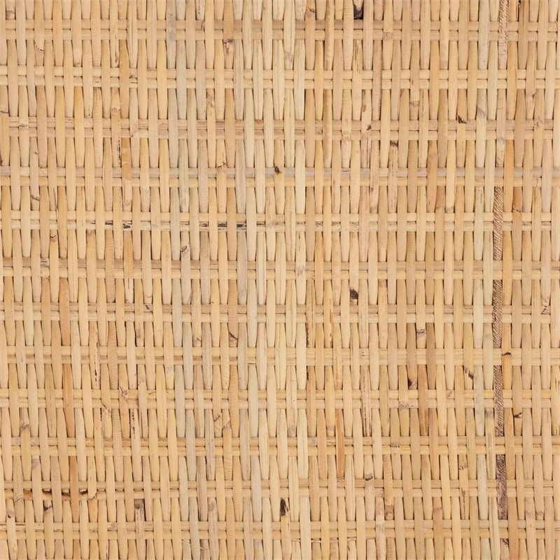 bali & pari Kalimantan Light Honey Rattan and Mahogany Wood Square Coffee Table