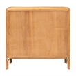 bali & pari Radenza Bohemian Light Honey Rattan 3-Drawer Storage Cabinet