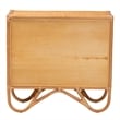bali & pari Baylor Bohemian Light Honey Rattan Storage Cabinet