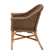 bali & pari Luis Bohemian Natural Seagrass and Rattan Arm Chair