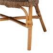 bali & pari Luis Bohemian Natural Seagrass and Rattan Arm Chair