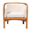 bali & pari Bandung Bohemian Light Honey Rattan Accent Chair