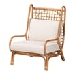 bali & pari Helina Bohemian Light Honey Rattan Accent Chair