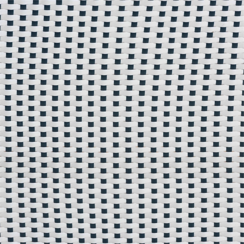 bali & pari Genica Navy and White Weaving and Rattan 2-Piece Counter Stool Set