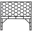 bali & pari Revonda Bohemian Black Rattan Queen Size Standalone Headboard