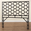 bali & pari Revonda Bohemian Black Rattan Queen Size Standalone Headboard