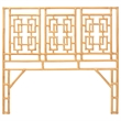 bali & pari Galvan Bohemian Natural Rattan Queen Size Standalone Headboard