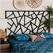 bali & pari Frydel Black Rattan Queen Size Standalone Headboard