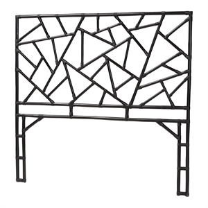 bali & pari frydel black rattan queen size standalone headboard