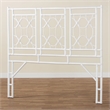 bali & pari Sampson Bohemian White Rattan Queen Size Standalone Headboard
