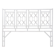 bali & pari Sampson Bohemian White Rattan King Size Standalone Headboard