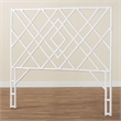 bali & pari Lavali Bohemian White Rattan Queen Size Standalone Headboard