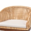 bali & pari Lumajang Light Honey Rattan and Wood 2-Piece Counter Stool Set