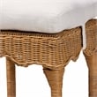 bali & pari Muy Bohemian Scallop Honey Rattan Counter Stool
