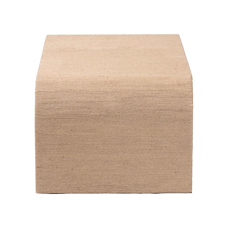 bali & pari Eviana Japandi Natural Seagrass Waterfall Coffee Table