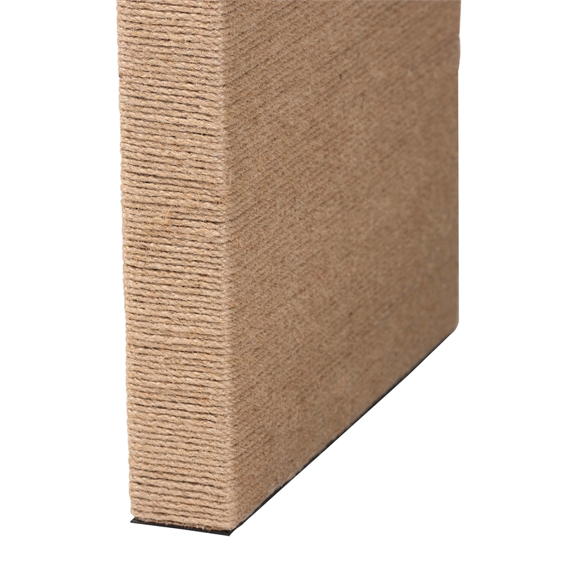 bali & pari Eviana Japandi Natural Seagrass Waterfall Console Table