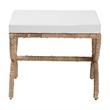 bali & pari Maliyah Japandi Natural Seagrass Ottoman