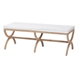 bali & pari Maliyah Japandi Natural Seagrass Accent Bench