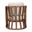 bali & pari Westham Bohemian Natural Rattan and Seagrass Arm Chair