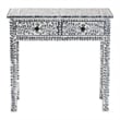 bali & pari Diata Black and White Pearl Capiz Shell 2-Drawer Console Table
