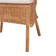 bali & pari Tamara Bohemian Braided Honey Rattan Dining Chair