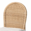 bali & pari Bilu Bohemian Natural Rattan 2-Piece Bar Stool Set