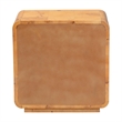bali & pari Netra Natural Real Burl Wood 1-Drawer Nightstand
