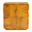 bali & pari Netra Natural Real Burl Wood Storage Cabinet