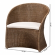 bali & pari Kintamani Bohemian Greywashed Rattan Accent Chair