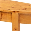 bali & pari Jihan Natural Real Burl Wood Half-Moon Large Console Table
