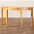 bali & pari Jihan Natural Real Burl Wood Half-Moon Large Console Table
