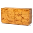 bali & pari Netra Natural Real Burl Wood 6-Drawer Dresser