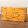 bali & pari Netra Natural Real Burl Wood 6-Drawer Dresser