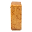 bali & pari Netra Modern and Contemporary Natural Real Burl Wood Console Table