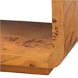 bali & pari Netra Modern and Contemporary Natural Real Burl Wood Console Table