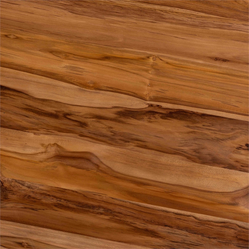 bali & pari Caribic Modern Slatted Acacia Wood Dining Table