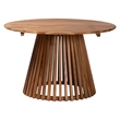 bali & pari Caribic Modern Slatted Acacia Wood Dining Table