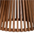 bali & pari Caribic Modern Slatted Acacia Wood Dining Table